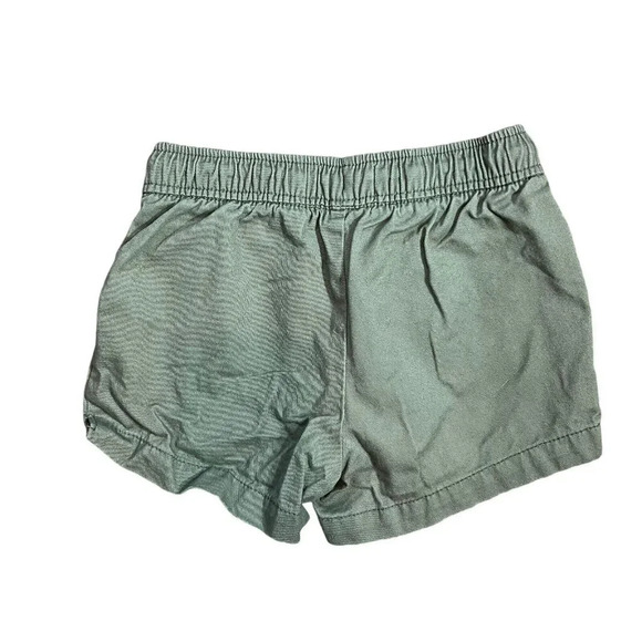 Old Navy Girls Olive Green Shorts Small 6-7 Pull On Pockets 100% Cotton Denim - Picture 2 of 5